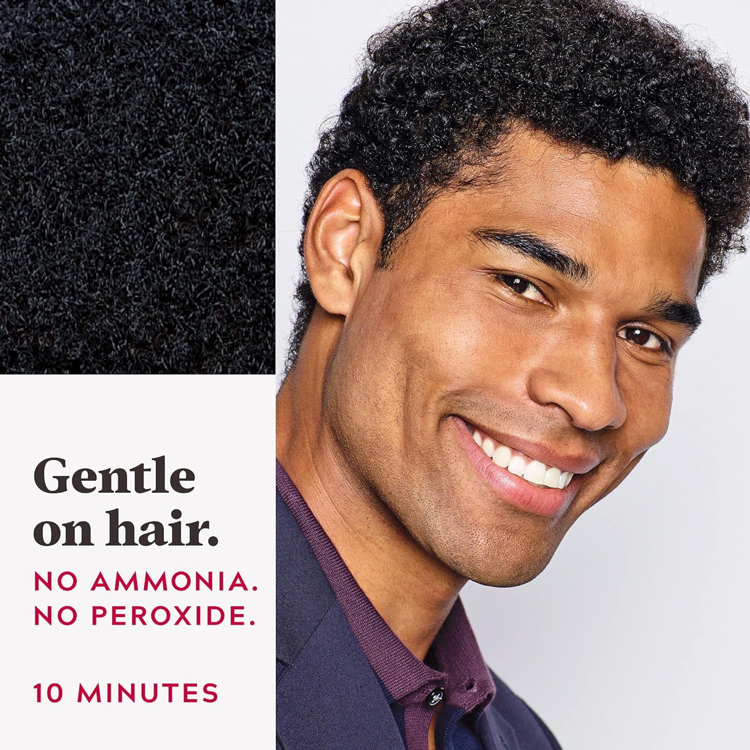 Just For Men Easy Comb-in Hair Color for Men with Applicator, Jet Black, A-60, 3 Pack
