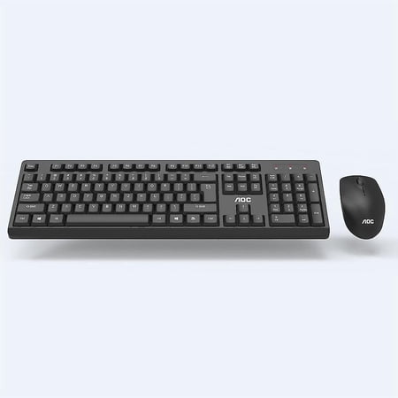 Km210 Wireless Keyboard & Mouse Set 104 Keys Waterproof Keyboard 2.4