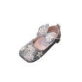 thumbnail image 2 of JDQJBZ Baby Girls Sandals Mary Jane Style Solid Color Rhinestone Bow Toddler Shoes, 2 of 5