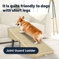 thumbnail image 4 of 17.13" H Dog Stairs for Small Dogs, 2-in-1 Pet Steps & Ottoman - Foldable Dog Stairs for Couch, Non-Slip Wooden Pet Stairs for Puppy Senior Injured Dogs, 4 of 5