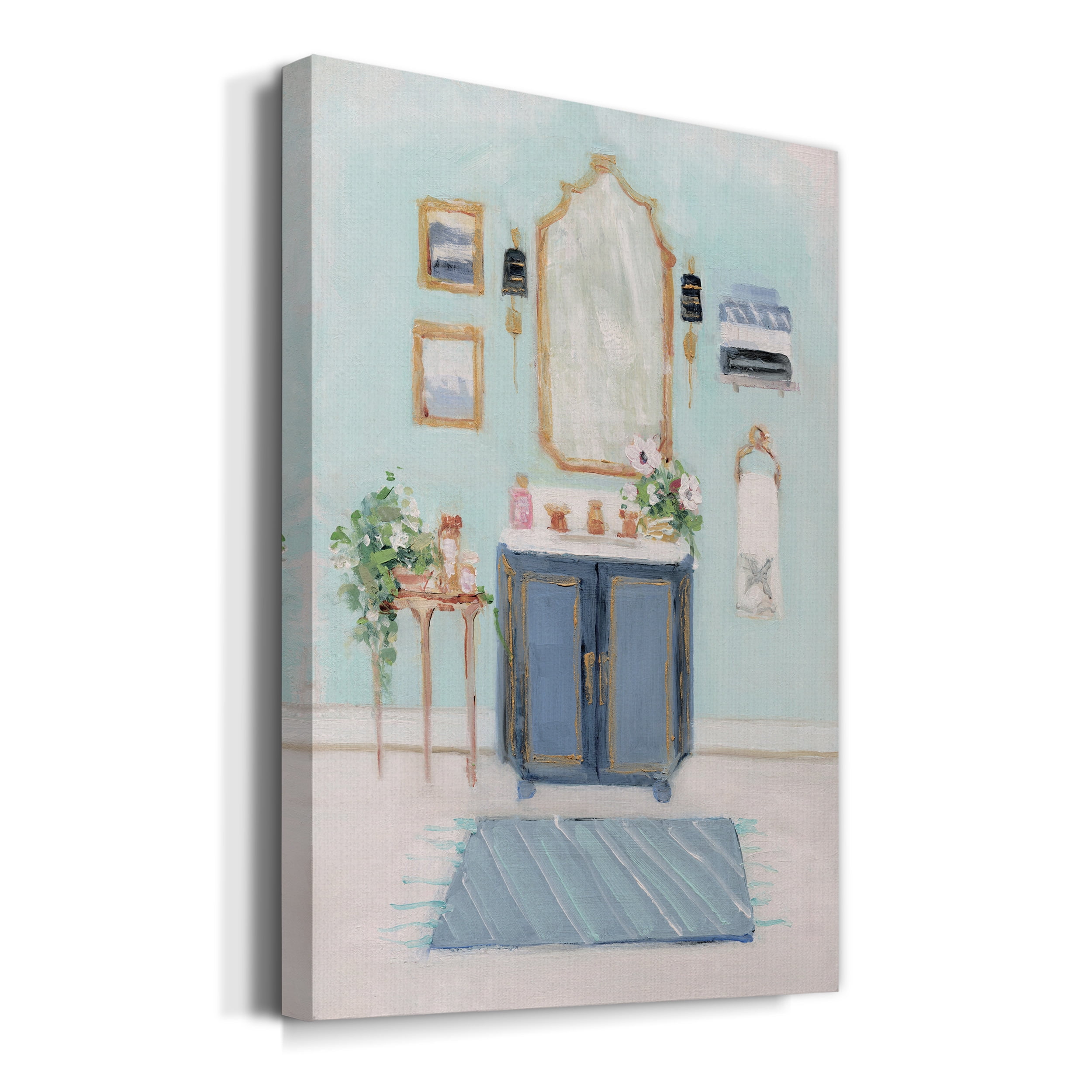 Blue Bath II Premium Gallery Wrapped Canvas - Ready to Hang - 32 x 48