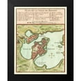 thumbnail image 2 of Unknown 15x18 Black Modern Framed Museum Art Print Titled - Petite Map of the City of Boston, 2 of 5