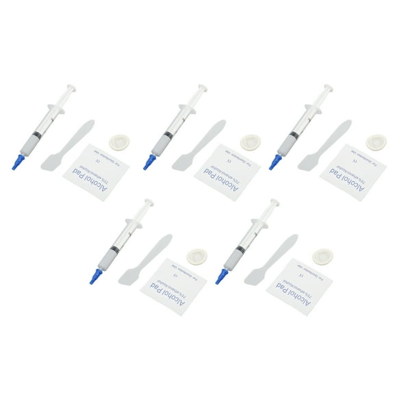 Thermal Paste, 5 Pieces Poisonless Thermal Conductive Paste 3.2W/m.k  for Computer 2.5ml, 0.11oz