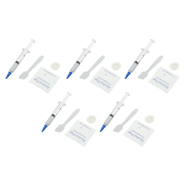 Thermal Paste, 5 Pieces Poisonless Thermal Conductive Paste 3.2W/m.k for Computer 2.5ml, 0.11oz