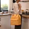 thumbnail image 1 of Bolsa de aislamiento térmico, bolsa de aluminio espesada, impermeable, para alimentos para trabajadores de oficina, bolsa tipo momia, bolsa de almuerzo portátil de gran capacidad con correa, 1 of 3