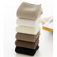 thumbnail image 2 of Women's Trendy Crew Socks Neutral Aesthetic Casual Cotton Socks Size 6-10, 2 of 4