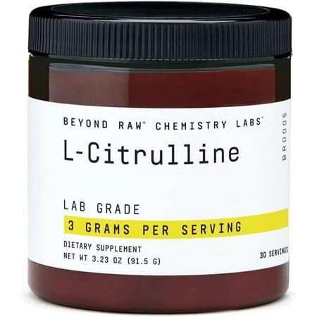BEYOND RAW Chemistry Labs L-Citrulline Powder | Supports Peak Performance | 30 Servings