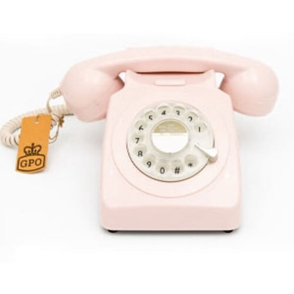 GPO Retro GPO746RP 746 Desktop Rotary Dial Telephone - Carnation Pink  [MISC ACCESSORY] Pink