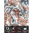 thumbnail image 7 of Red Blue Floral Cloth Napkins Set of 4 Reusable Dinner Napkins, Modern Watercolor Flower Leaf Plant Cocktail Napkin Washable Table Napkins for Wedding/Holiday Party/Baby Shower 20"x20", 7 of 7