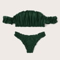 thumbnail image 5 of Sngxgn Women Deep V Halter Lingerie Teddy One-Piece Romper Bodysuit Lace Seamless Underwear For Women(Green,M), 5 of 8
