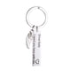 thumbnail image 1 of Sonducket Key Chains English Letters Stainless Steel Father Crafts Hanging Art Key-ring Decorations Pendants Structure Supplies Upgrade Type3 NO3, 1 of 6