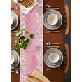 thumbnail image 2 of Nostalgic Flowers Leaves Buds Retro Table Runner ration Home r Dinner Table ration Table r, 2 of 5