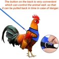 thumbnail image 5 of Arnés de pollo con correa ajustable transpirable gallina perro arnés mediano (negro) Feliz Sencillez, 5 of 5