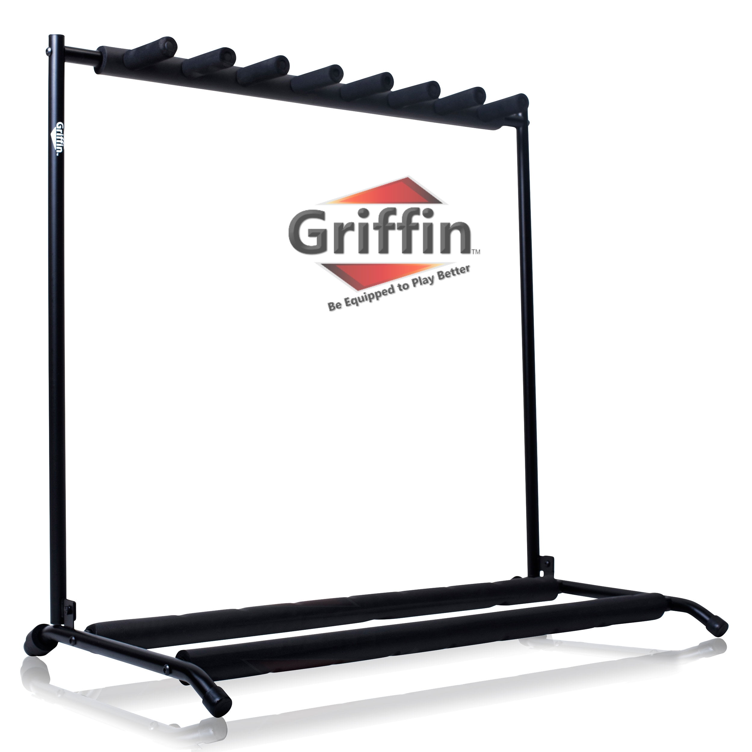Seven Guitar Rack Stand by Griffin Floor Storage Holder for Multiple