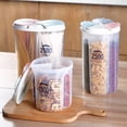 thumbnail image 4 of Vikakiooze 2022 Home Storage and Organization Transparent Plastic Storage Box Dry Dried Food Storage Box Container Box, 4 of 7