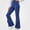 Navy, variant on HAOTAGS Girls Ruffle-Trim Flare Pants, Stretchy Elastic-Waist Casual Spring & Fall Jeans Pink Size 7