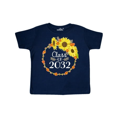

Inktastic Class of 2032 Sunflower Wreath Gift Toddler Boy or Toddler Girl T-Shirt