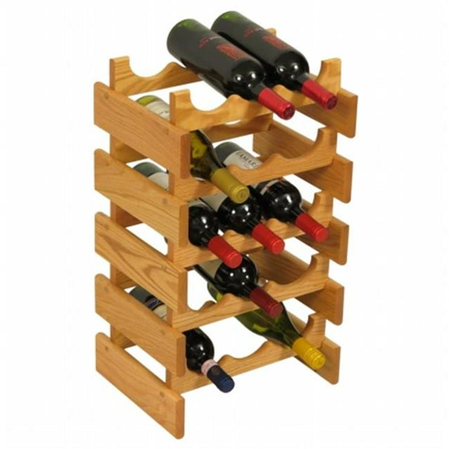 Wooden Mallet WR35LO 15 Bottle Dakota Wine Rack