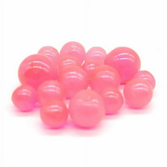 BNR Tackle 10mm Soft Beads, Pink Sheen