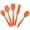 Orange, variant on SMihono Kitchen Organizers and Storage 5 Piece Silicone Spatula Set Kitchen Silicone Spatula Utensil Set Kitchen Gadgets Must Have 2023