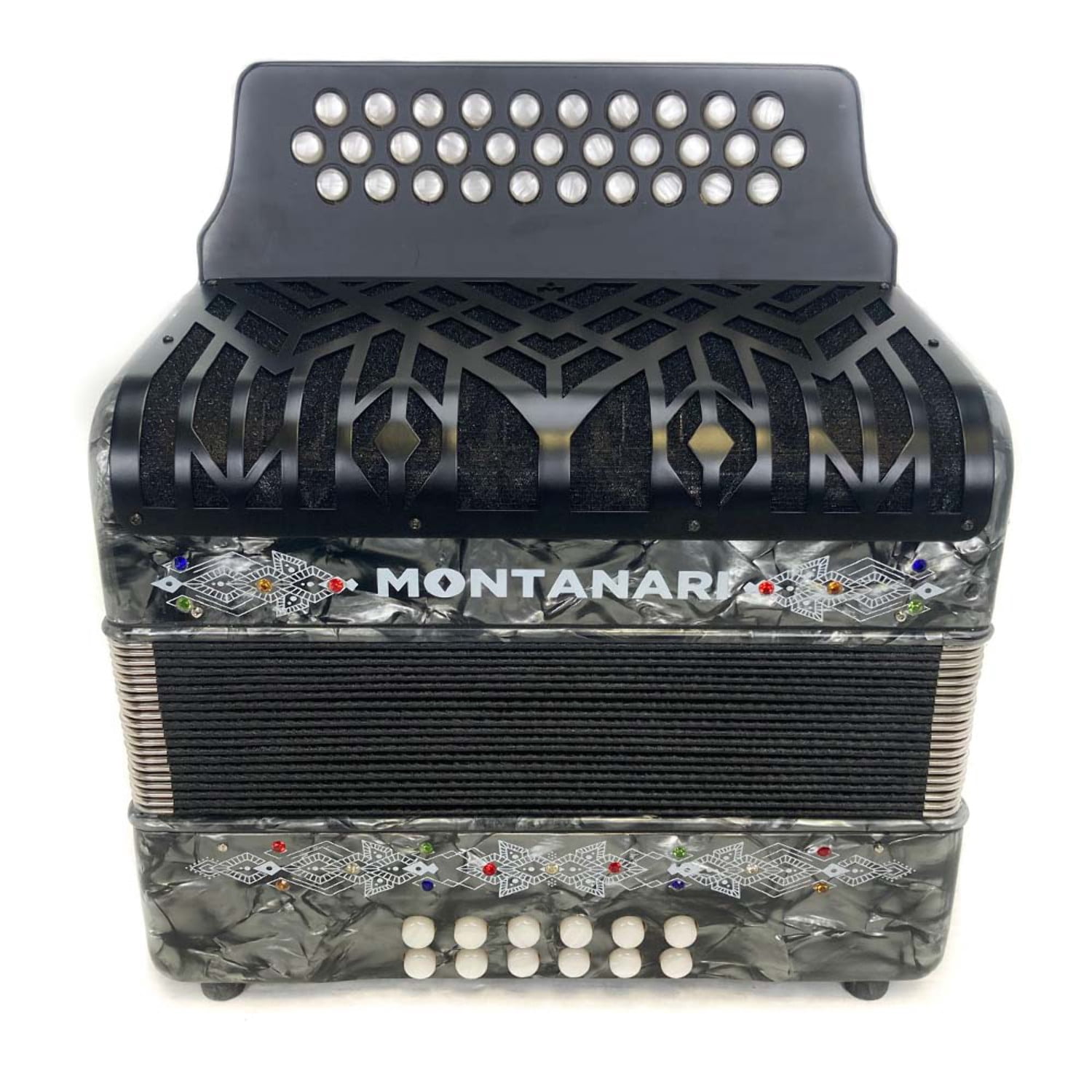 Montanari Vallenato Accordion ADG Gray