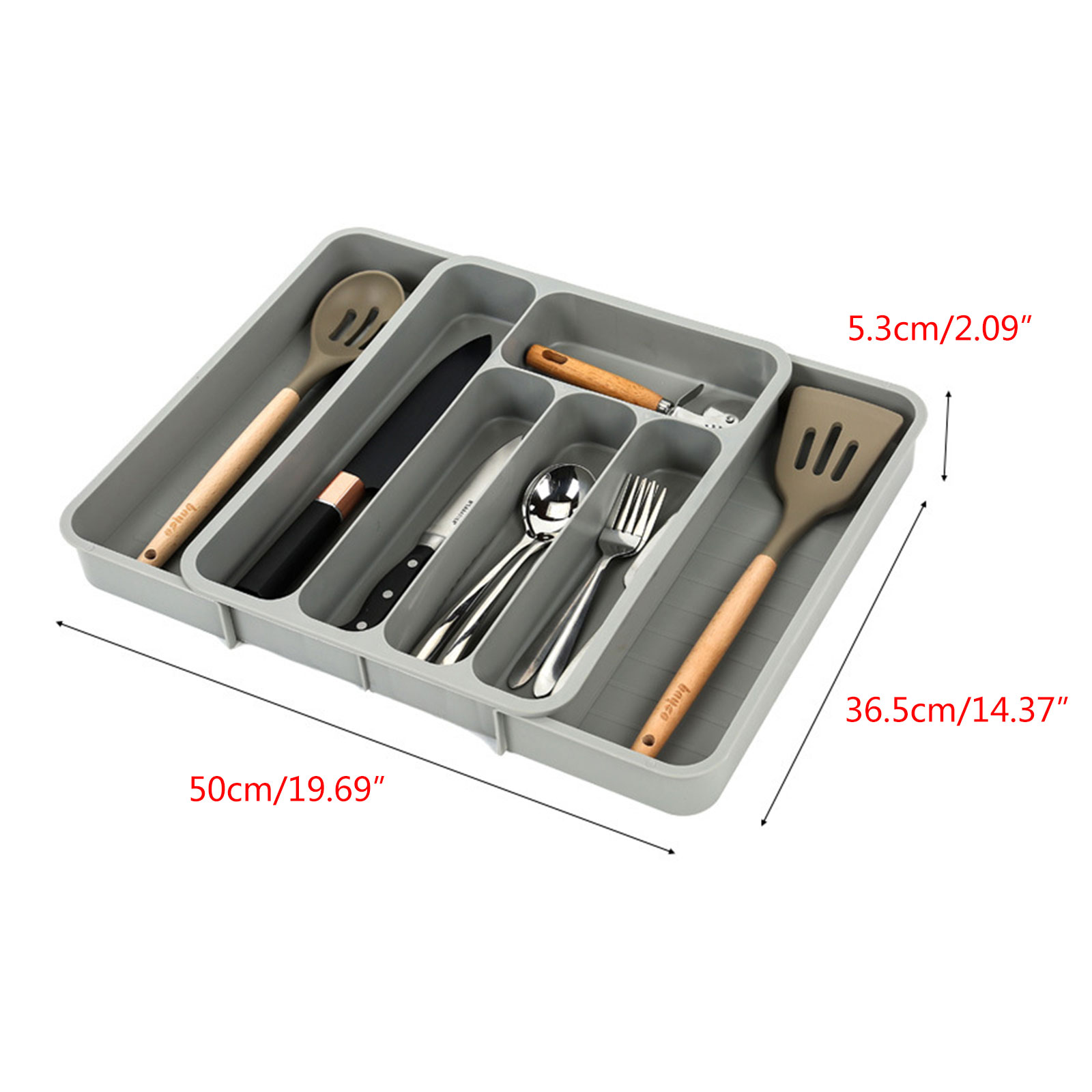 Silverwares Drawer Organizers Expandable Utensils Holder Cutlery Tray Adjustable Tablewares Dividers Storage Fork