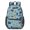 Police and Robber Blue Pattern, variant on Police and Megaphone Blue Pattern 17" Waterproof Oxford School Backpacks for Teens, S-Shape Padded Straps, for School, Travel, Hiking, Camping