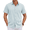 Light Blue, variant on COOFANDY Men's Casual Button Down Shirts Summer Vacation Short Sleeve Linen Beach Shirts