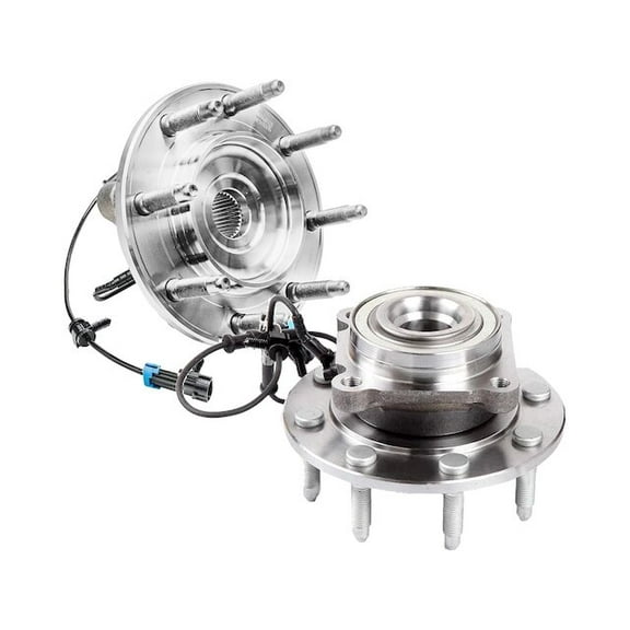 Front Wheel Bearing Hub Assembly Set of 2 - Compatible with 1999 - 2004 Chevy Silverado 2500 4WD 2000 2001 2002 2003