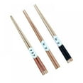 thumbnail image 2 of Bamboo Chopsticks Reusable Dishwasher Safe Chinese Long Chopstick Wooden Asian Korean Japanese Chopsticks, Natural and Healthy for Restaurants, Gourmets, Noodles, 2 of 7