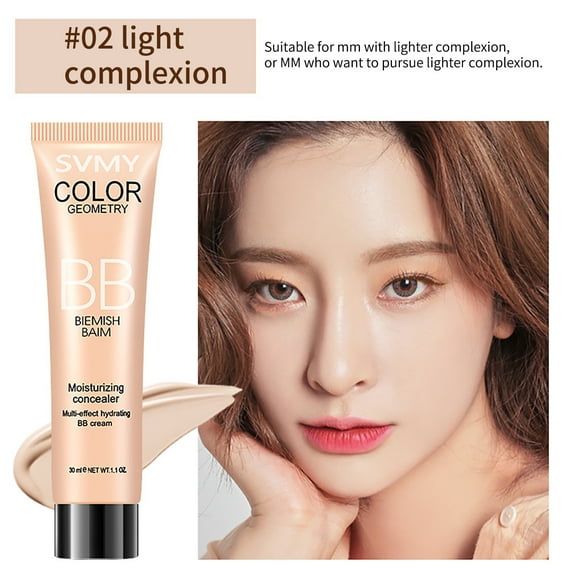 RKSTN Foundation Multi-effect Moisturizing Cream Moisturizing Concealer Strong Oil Control Nude Makeup Lasting Water Powder Cream 30ml Lightweight & Medium Coverage Foundation