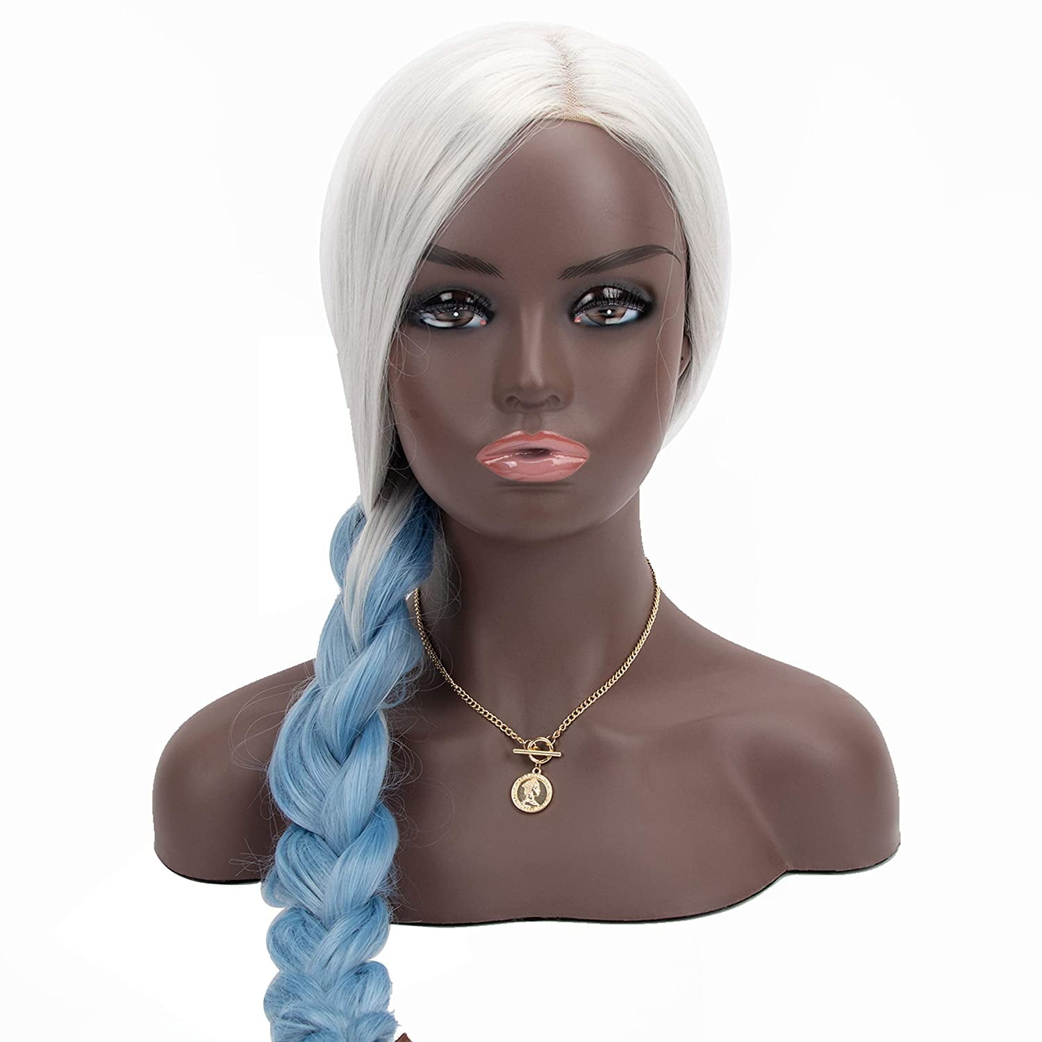 Mannequin PVC Manikin Head Realistic Mannequin Head Bust Wig Head Stand