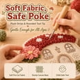 thumbnail image 6 of Whimsical Village 3D Fabric Poke Art Kit (Snail Mail) | Cottage Craft No Sew Press Technique Simple Illustrated Guide Six Fantasy Styles Relaxing Creative Hobby(D), 6 of 7