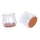 thumbnail image 3 of Protectores de suelo para patas de silla de silicona mejorados, 24 piezas de tapas transparentes para patas de silla, almohadillas protectoras para pies de muebles con parte inferior de fiel, 3 of 5