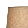 thumbnail image 2 of 31 Inch Table Lamp Indigo Blue Curved Pin Design Base Fabric Drum Shade- Saltoro Sherpi, 2 of 5