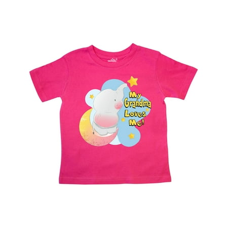 

Inktastic My Grandma Loves Me Gift Toddler Boy or Toddler Girl T-Shirt