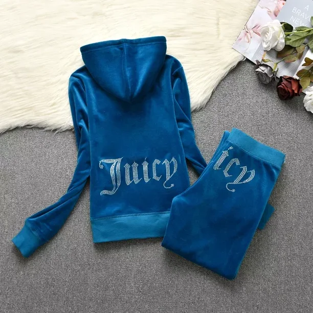 Spring 2022 Juicy Coutoure Tracksuit Women's Brand Velour Tracksuit ...