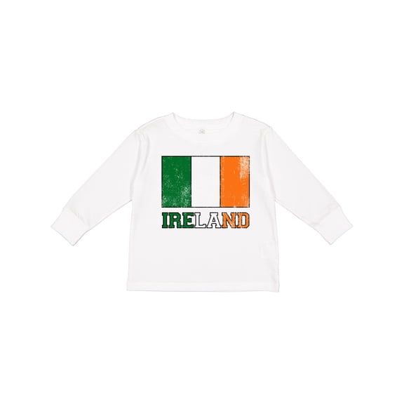Inktastic Ireland Flag Boys or Girls Long Sleeve Toddler T-Shirt