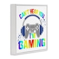 thumbnail image 4 of Rainbow Can't Hear You Gaming White Framed Giclee Art, design by Kim Allen, 4 of 9