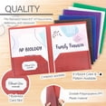 thumbnail image 6 of BAZIC 2 Pockets Poly Folder, Cubic Portfolio, Document Folders, 48-Pack, 6 of 6