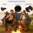 thumbnail image 6 of Slsy Oversized Heated Double Camping Chair, 2-Person Heated Folding Chairs for Outdoor Sports w/ 3 Heat Levels & 4 Heating Zones, Patio Lounge Chairs Folding Camping Chair Supports 550 lbs, 6 of 8
