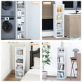thumbnail image 6 of ALISENED 4 Cube Tall Skinny Bookcase, Narrow Organizer Shelf, Wood Corner Bookshelf, Storage Shelves, 6 of 7