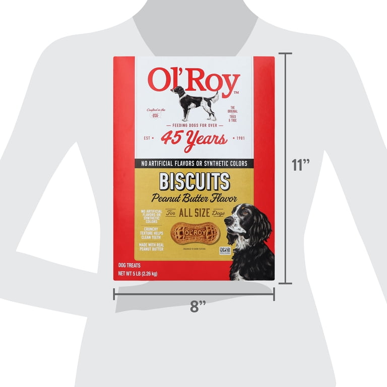 Ol' Roy Peanut Butter Flavor Biscuits, 5 lb Box photo 8