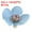 Dark Blue, variant on Uxcell 0.79" Artificial Daisy Flower Heads, 50 Pack Silk Daisy Fake Heads for Wedding DIY Craft, Blue