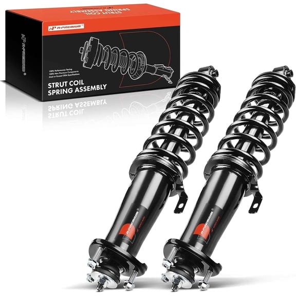 A-Premium Rear Complete Struts Compatible with Lexus [Sedan AWD] IS250 2006-2013, IS350 2011-2013 - 2x Replacement Suspension Shock Absorber with Coil Spring Assembly
