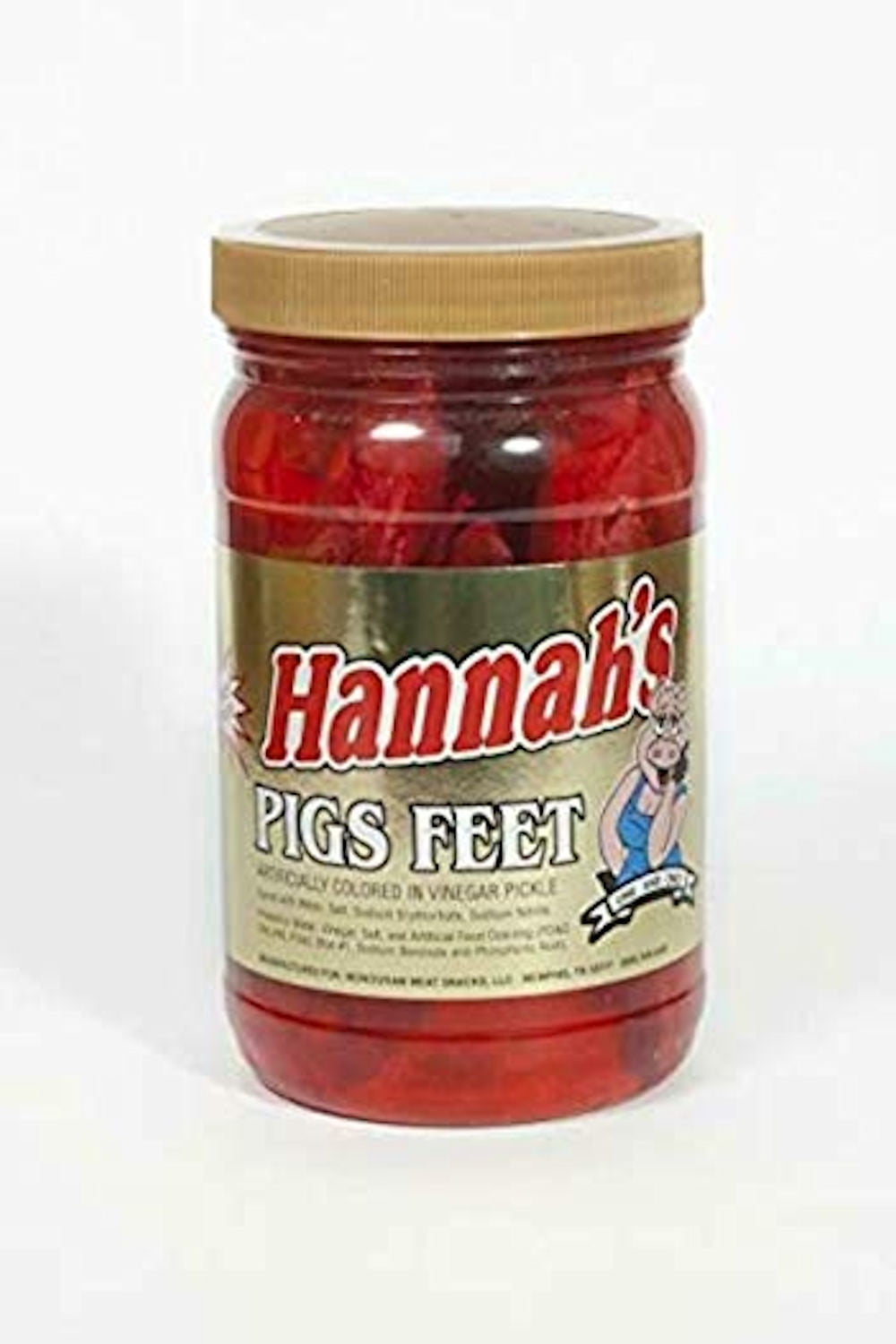 Hannah's Ready To Eat Pickled Pigs Feet 16 oz. Jar