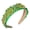 Green Crystal, variant on Crystal Rhinestone Padded Headbands for Women Beaded Crystal Embellished Hairband Wide Bejewelled Velvet Headband Hair Accessory or Girls Holiday Party Prom Gifts (Halloween /Christmas)