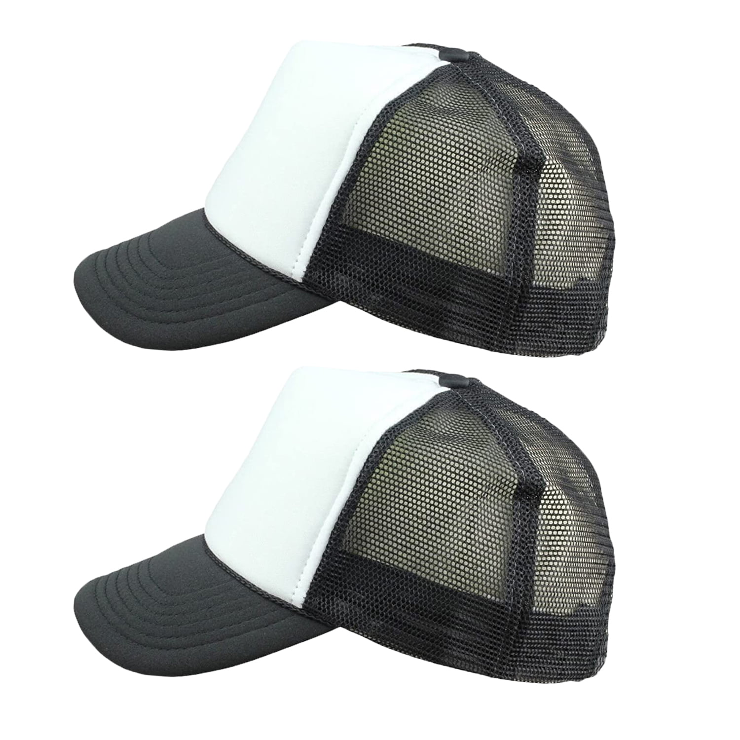 552 Luke C-Ombs Kids Adjustable Mesh Sports Hats Baseball Trucker Cap for Boys and Girls Black
