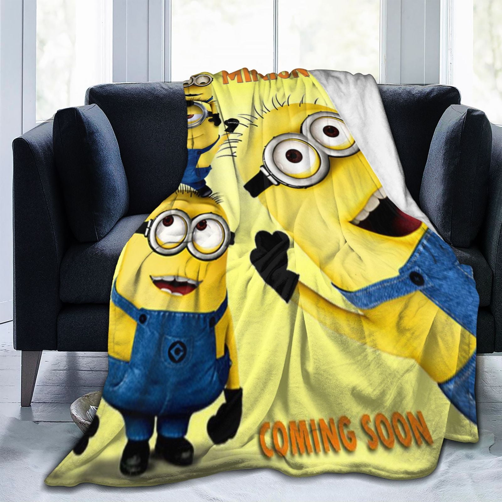 Minion fleece blanket hotsell