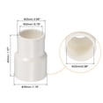 thumbnail image 2 of Unique Bargains Raccord Droit pour Tuyau de Réducteur en PVC 25x20mm, Blanc Lot de 10, 2 of 5
